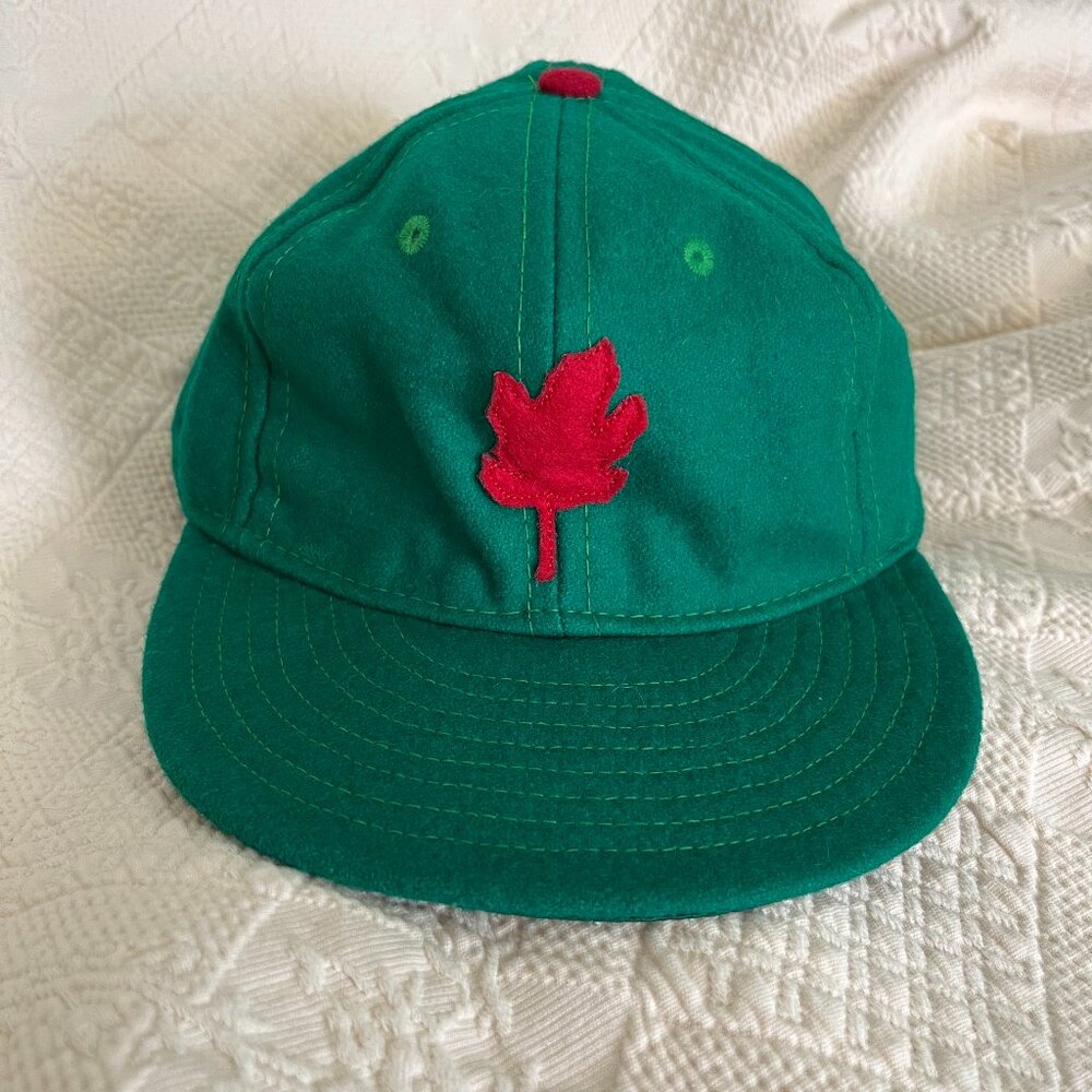 OAKLAND OAKS Vintage 1939 Ebbets Field Flannels Hat cap 7 3/4 Green Cap Rare